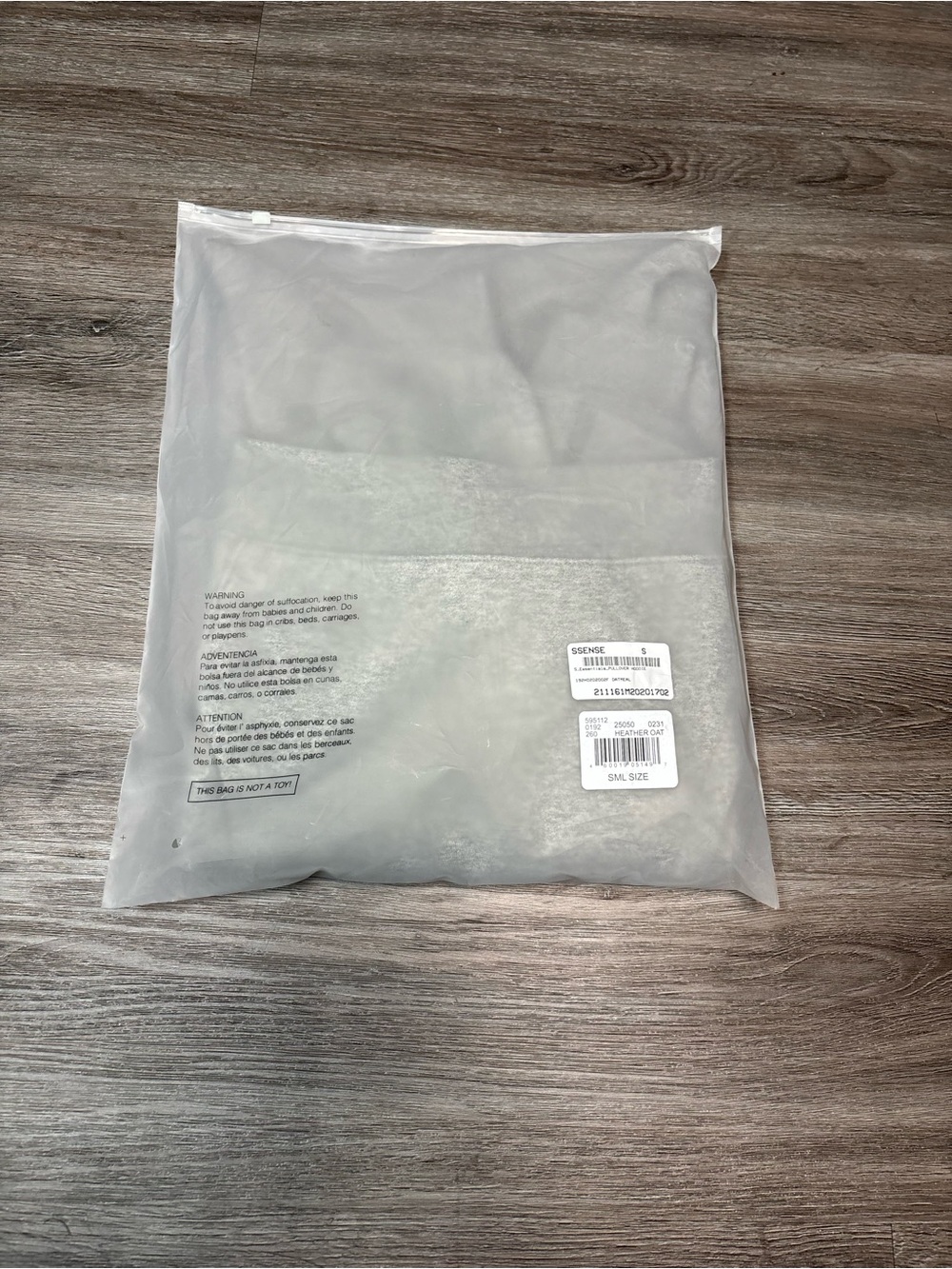 Fw20 fear of god essentials Heather Oatmeal hoodie - Picture 7 of 7